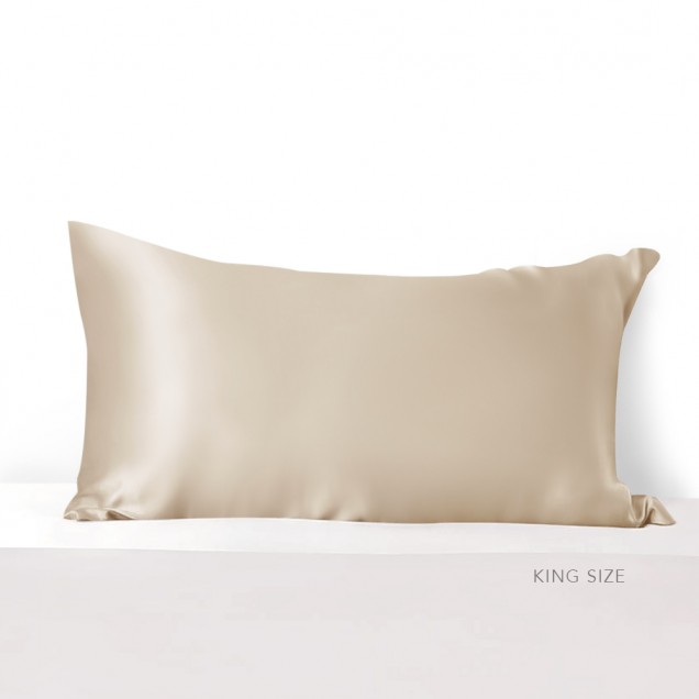 Beige Envelope 22 Momme Mulberry Silk Pillowcase