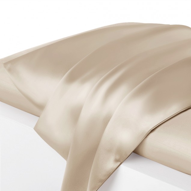 Beige Envelope 22 Momme Mulberry Silk Pillowcase