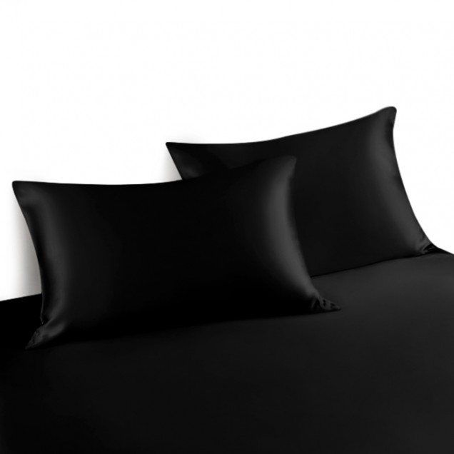 Black Envelope 22 Momme Mulberry Silk Pillowcase