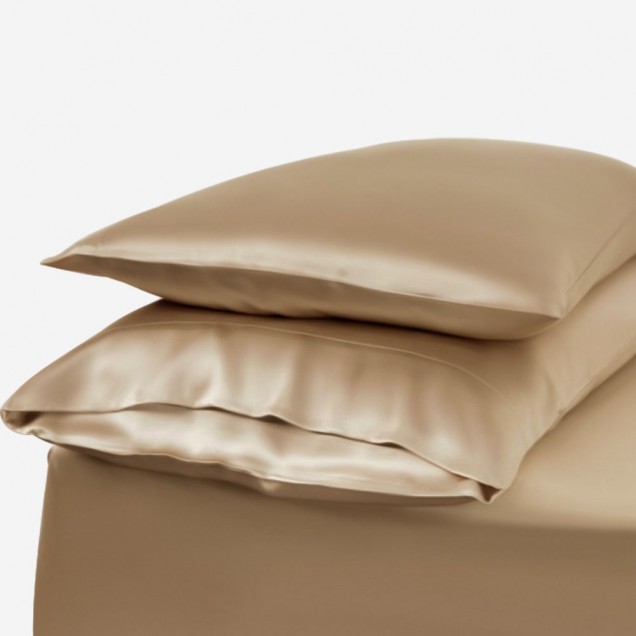 Cappuccino Envelope 22 Momme Mulberry Silk Pillowcase