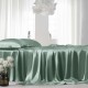 Celadon Green 22 Momme Mulberry Silk Flat Sheet