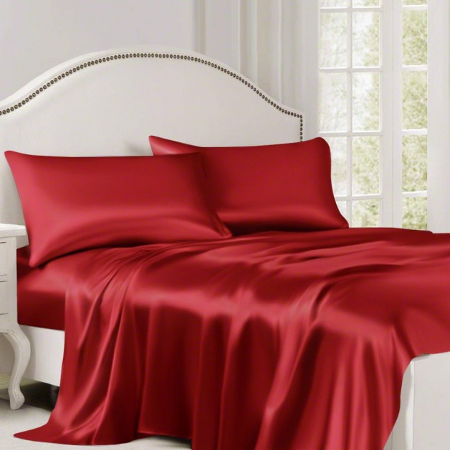 Cherry 22 Momme Mulberry Silk Flat Sheet