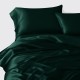 Dark Green 22 Momme Mulberry Silk Duvet Cover