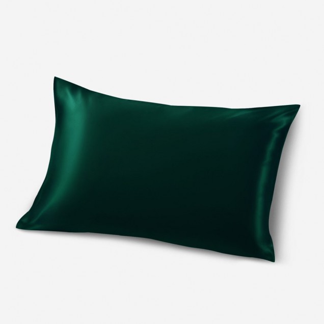 Dark Green Envelope 22 Momme Mulberry Silk Pillowcase