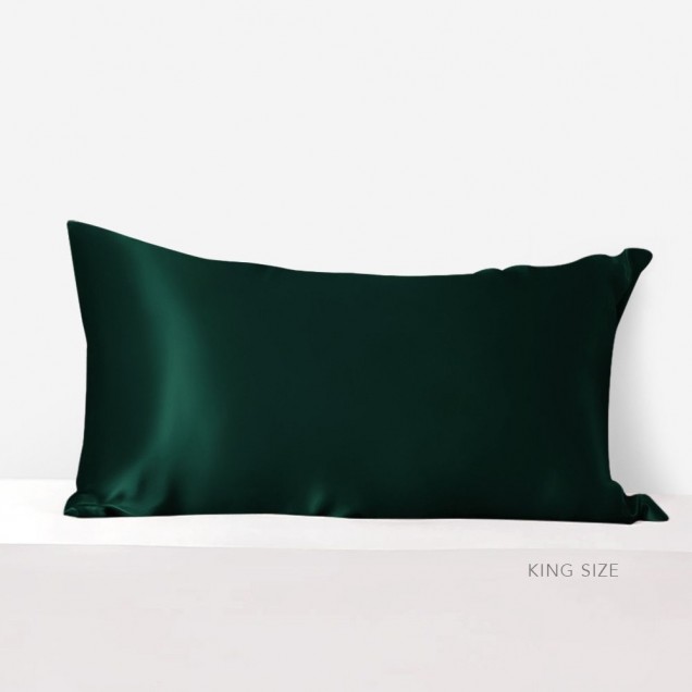 Dark Green Envelope 22 Momme Mulberry Silk Pillowcase