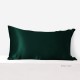 Dark Green 22 Momme Mulberry Silk Pillowcase with Hidden Zipper