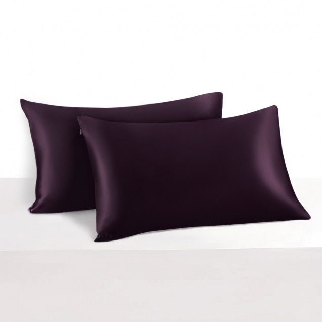 Grape 22 Momme Mulberry Silk Pillowcase with Hidden Zipper