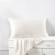 Ivory 22 Momme Mulberry Silk Pillowcase with Hidden Zipper