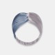 Misty Blue & Silver Mulberry Silk Headband