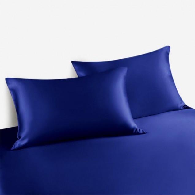 Royal Blue Envelope 22 Momme Mulberry Silk Pillowcase