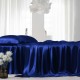 Royal Blue 22 Momme Mulberry Silk Sheet Set