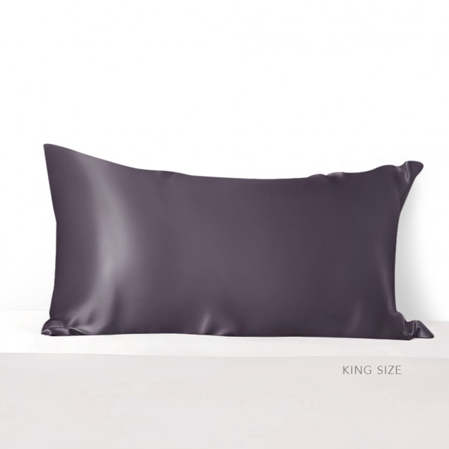 Slate Gray Envelope 22 Momme Mulberry Silk Pillowcase