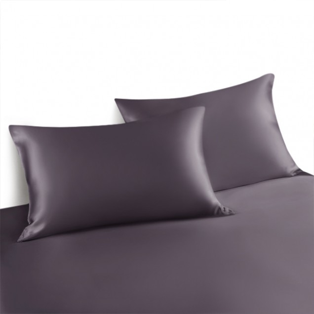 Slate Gray Envelope 22 Momme Mulberry Silk Pillowcase