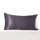 Slate Gray 22 Momme Mulberry Silk Pillowcase with Hidden Zipper