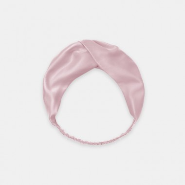 Suede Rose Mulberry Silk Headband