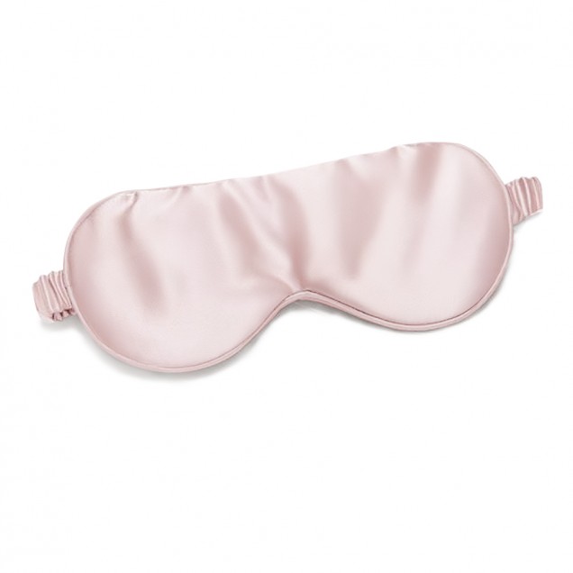 Suede Rose Silk Eye Mask