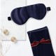 Two Piece Silk Gift Set Navy Pillowcase & Eye Mask